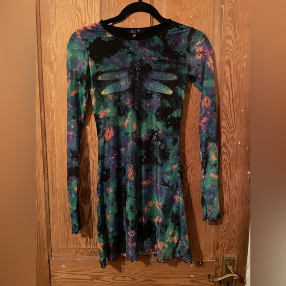 Delia*s dolls kill dragonfly mesh mini dress - Picture 2 of 6